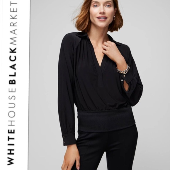 White House Black Market Tops - White House Black Market banded bottom top
